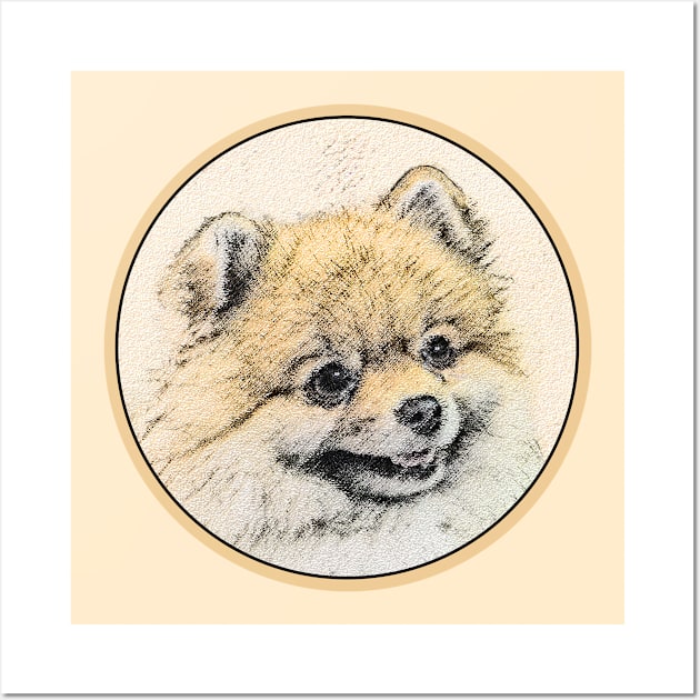 Pomeranian (Orange) Wall Art by Alpen Designs